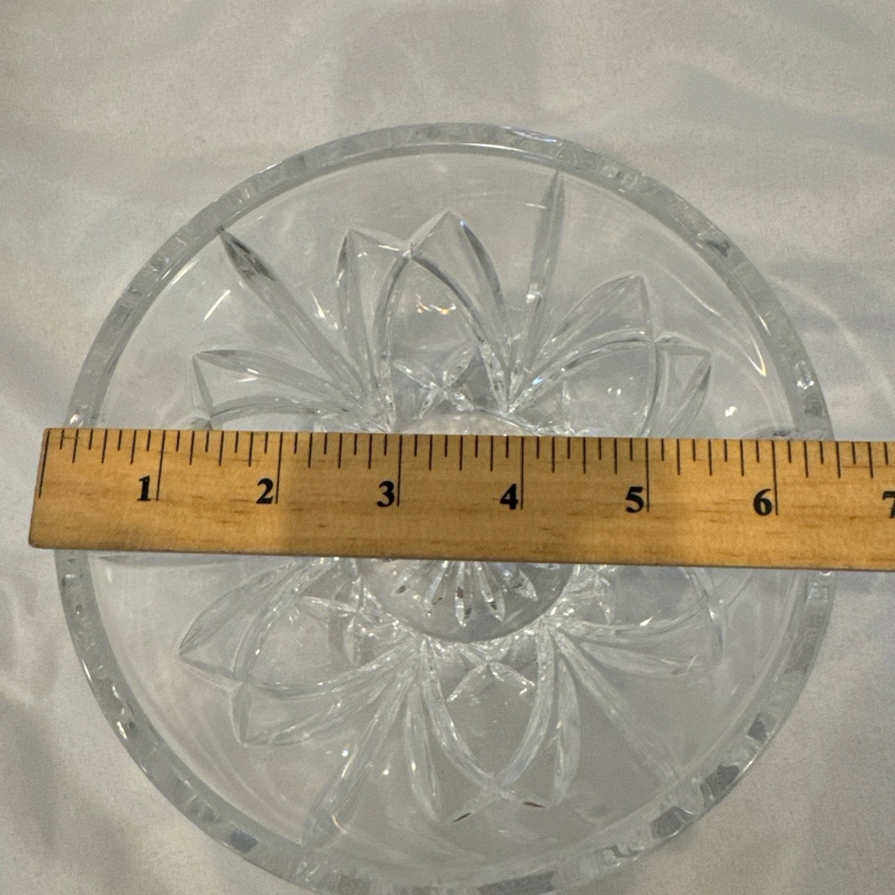 Elegant Waterford Crystal Cut Glass Flower Vase Brookside Pattern, 6.5” Tall - Picture 8 of 9